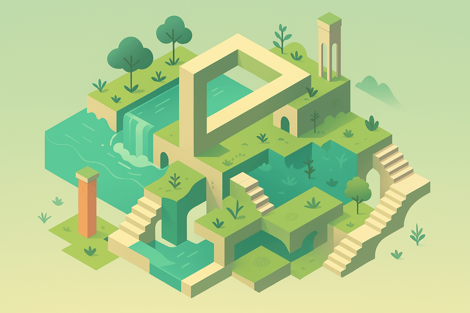 The earth blooms with vibrant life.