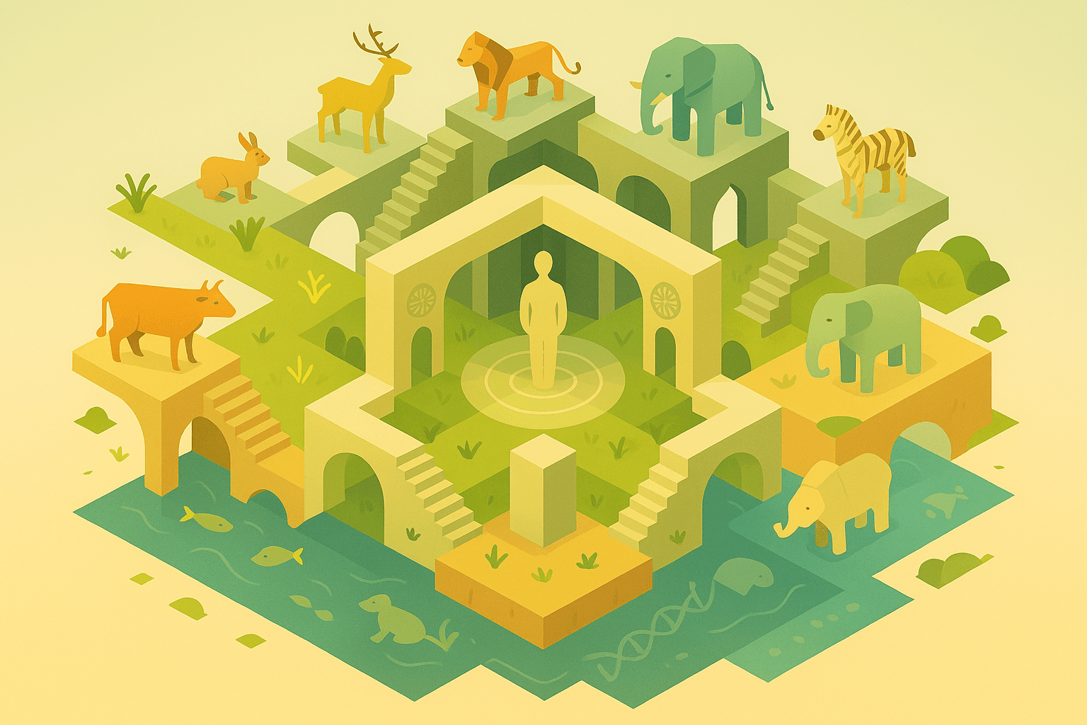 Humanity, crafted in divine likeness.