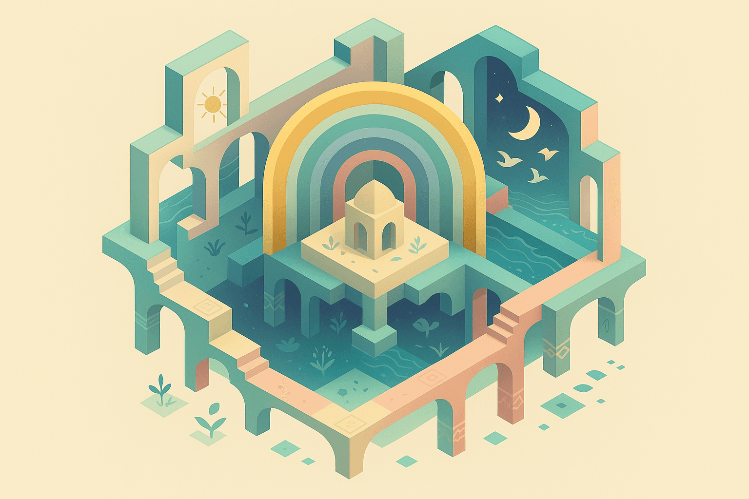 A holy rest crowns creation.